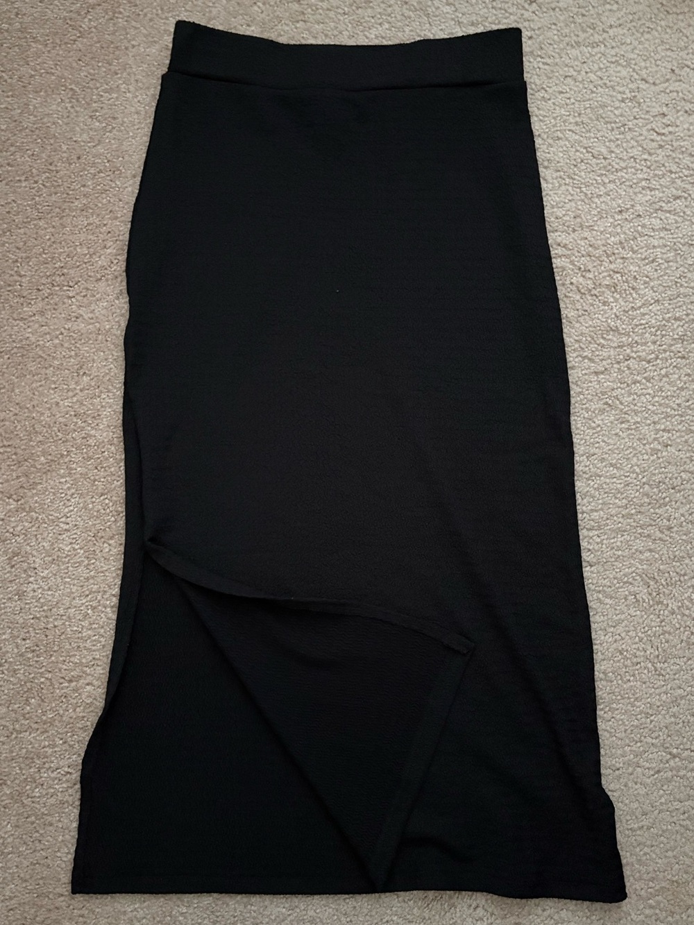 black midi skirt